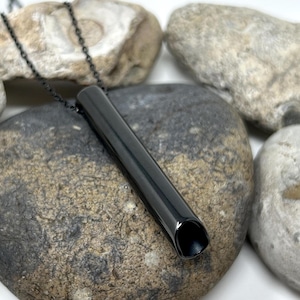 Stainless Steel Anxiety Necklace, Breathing Necklace, Stress Healing Calming Protection Worry Meditation Stress Relief Panic Aid Whistle