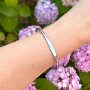 Stainless Steel Bangle, Simple Plain Bangle, Solid Cuff Bangle, Unisex Bangle, Open Bangle, Silver Bangle, Steel Bracelet for Women & Men