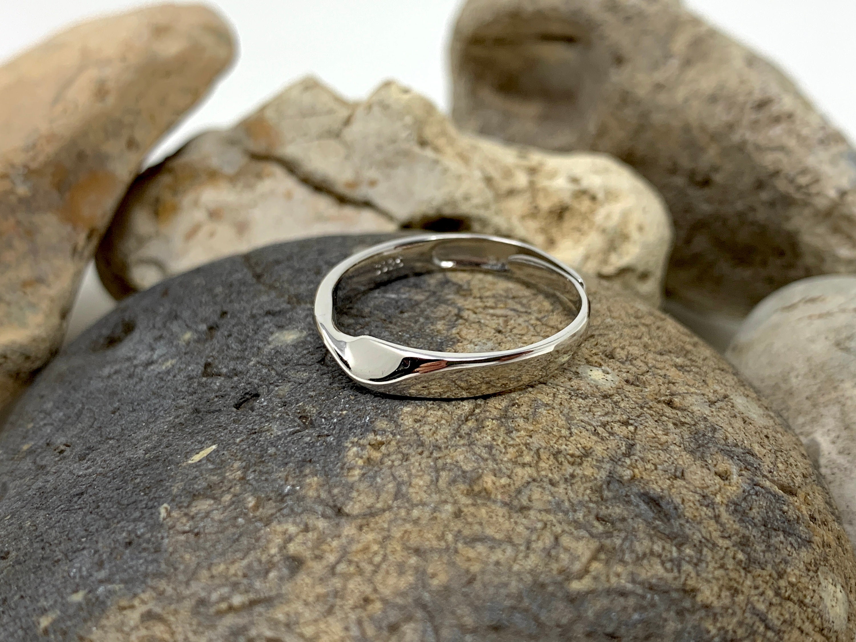 925 Sterling Silver Ring, Mobius Ring, Twist Ring, Boho Ring 
