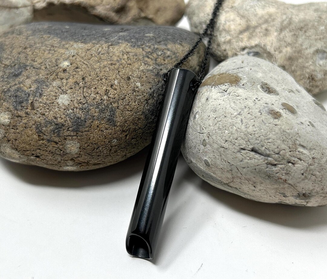 BLPRKOT Collane antistress per la meditazione respiratoria, per alleviare l' ansia, ciondolo per esercizi di respirazione, regalo di San Valentino per uomini e donne, Acciaio inossidabile (argento