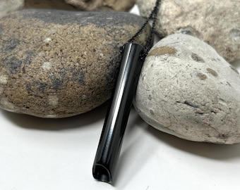 Stainless Steel Breathing Necklace: Calming Anxiety Relief, Meditation Aid