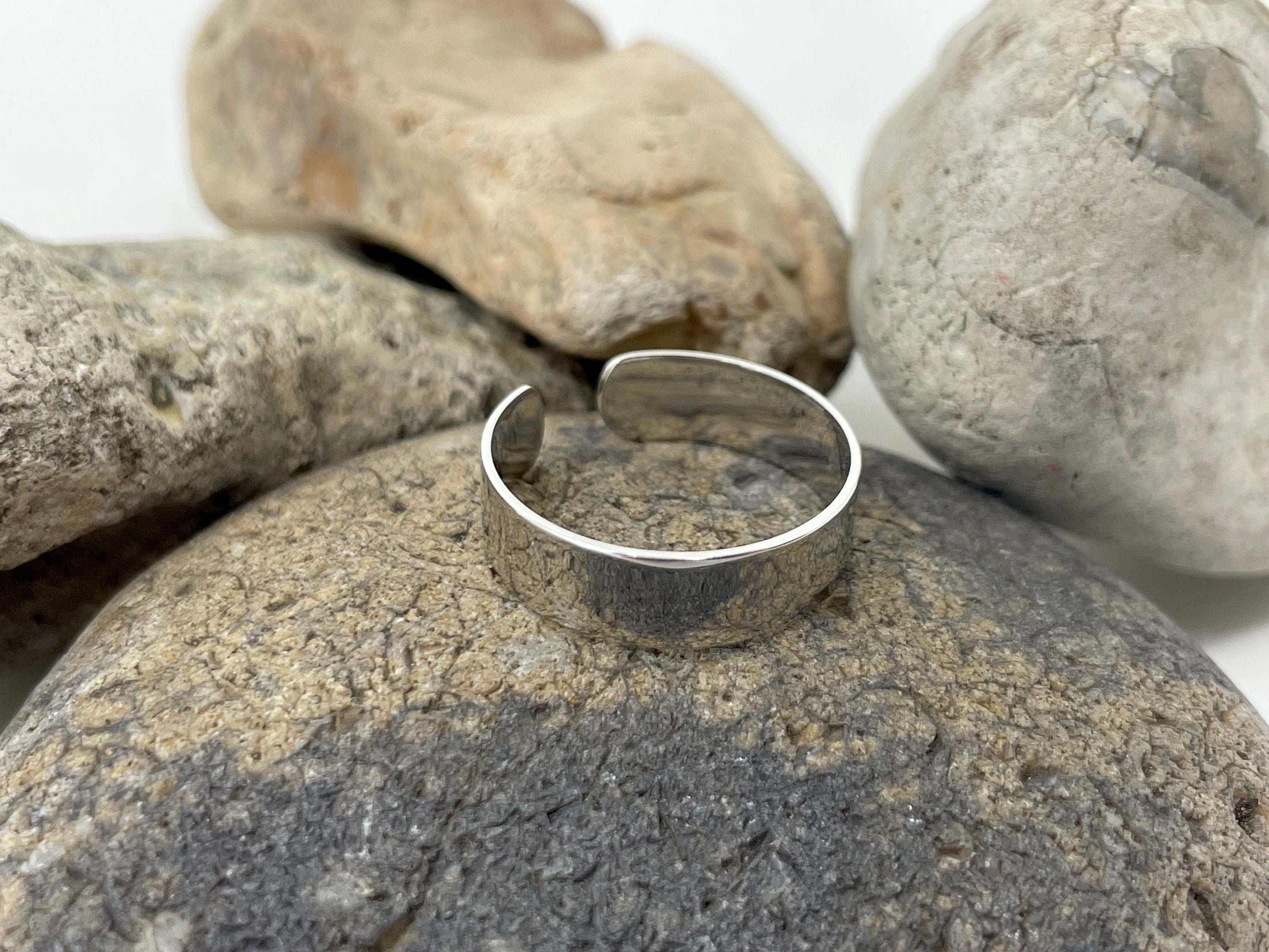 925 Sterling Silver Ring Silver Band Minimalist Ring Chunky | Etsy