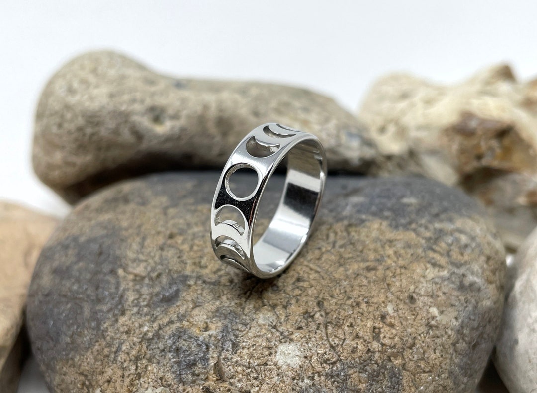 Lunar Phase Band Ring シルバー925 Lunar Phase Band Ring シルバー925