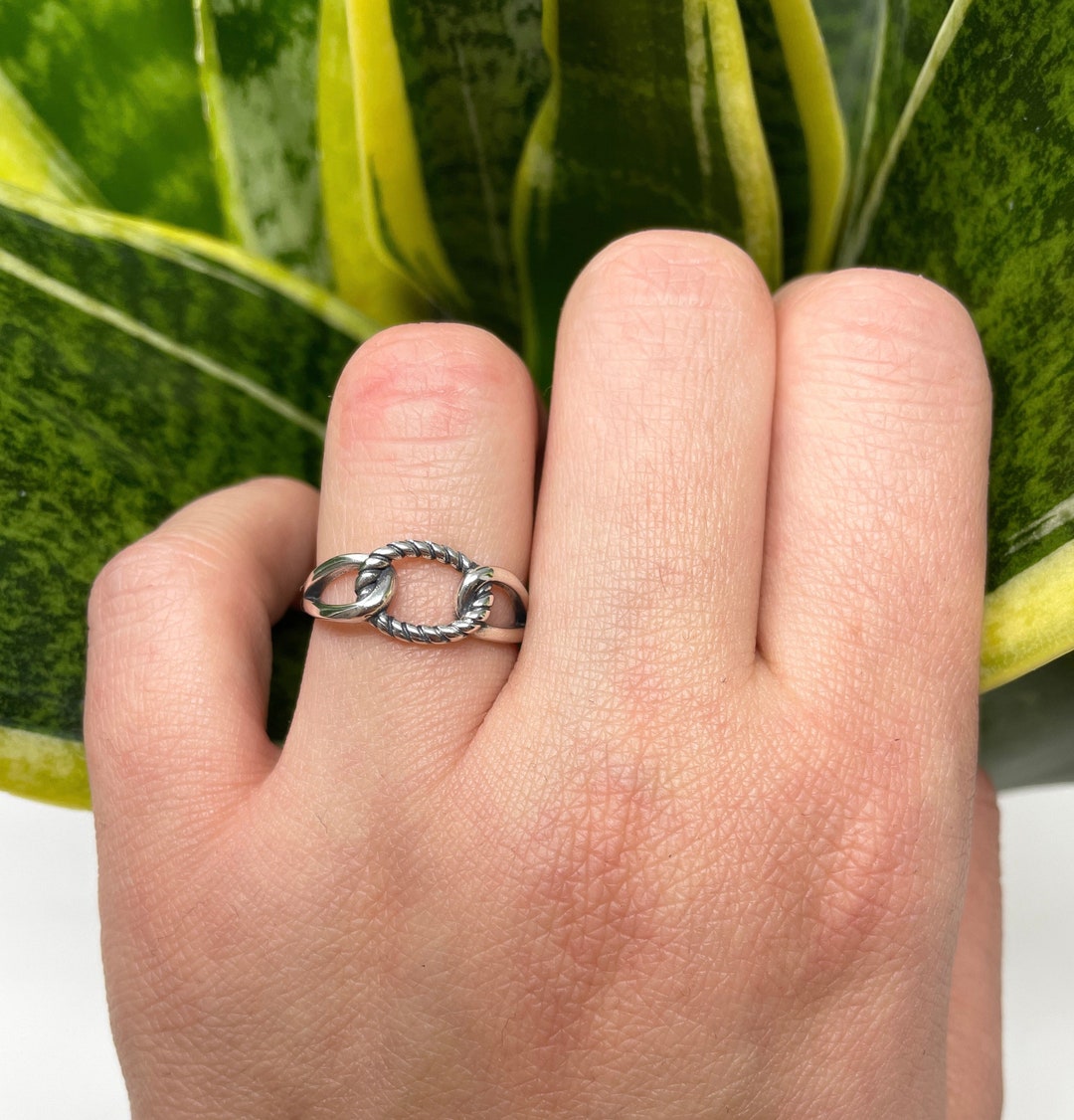 AR1696 Gioielli Galaxy Eleganti Design Vintage Anelli In Argento Peluche Di Dimensioni Miste Anelli 925 Punta In Argento Sterling Regolabili - Foto 12