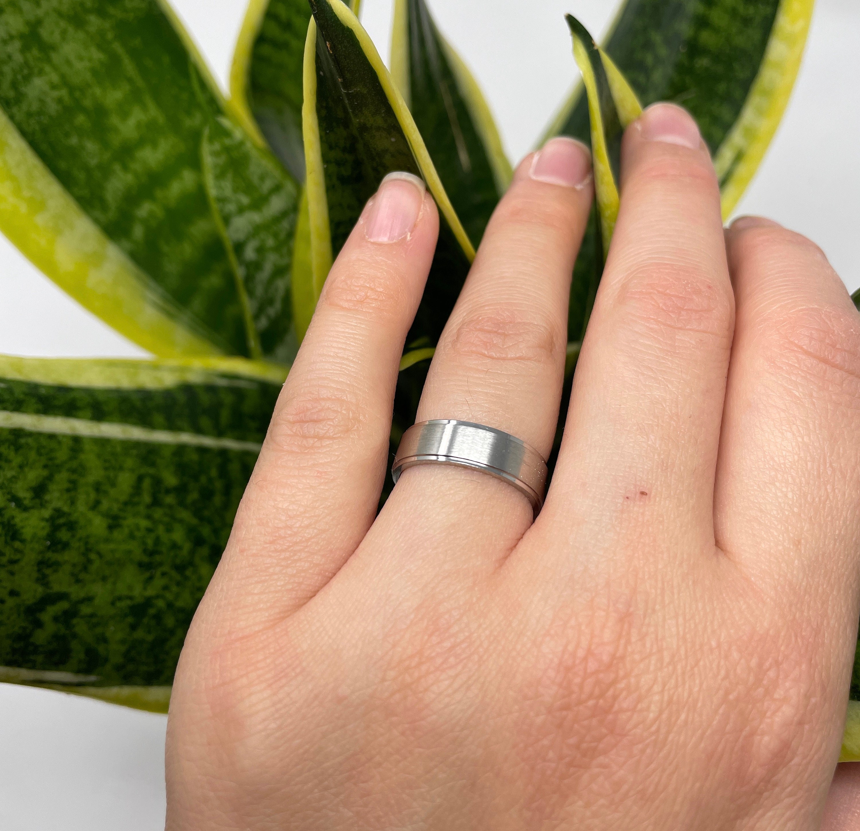 Stainless Steel Ring 6mm Ring Steel Band Thick Ring Chunky Etsy UK