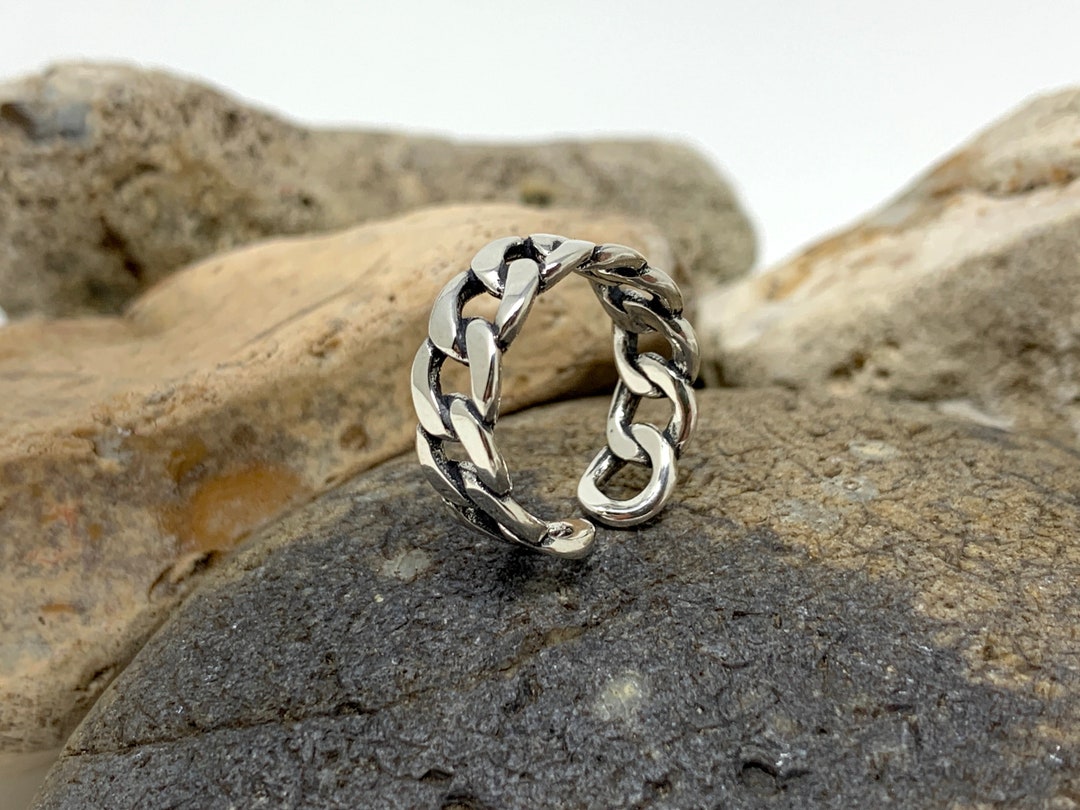 925 Sterling Silver Ring, Chain Ring, Chunky Ring, Adjustable Open Ring, Stack Ring, Statement Ring, Boho Ring, Rings for Women, Mens Ring - Etsy UK 925 Sterling Silver Ring, Chain Ring, Chunky Ring, Adjustable Open Ring, Stack Ring, Statement Ring, Boho Ring, Rings for Women, Mens Ring - Etsy UK