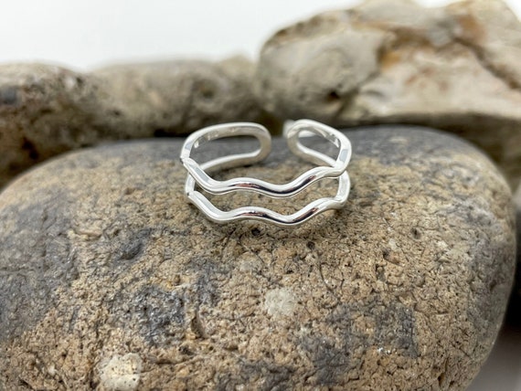 925 Sterling Silver Ring, Wave Ring, Zigzag Ring, Wavy Ring, Minimalist Ring,  Curved Simple Ring, Adjustable Open Ring, Rings for Women Men - Etsy