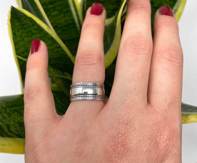 Silver Chunky Statement Ring Boho Ring Vintage Ring Chunky Etsy UK
