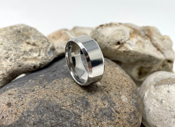 Etsy stainless steel sale rings