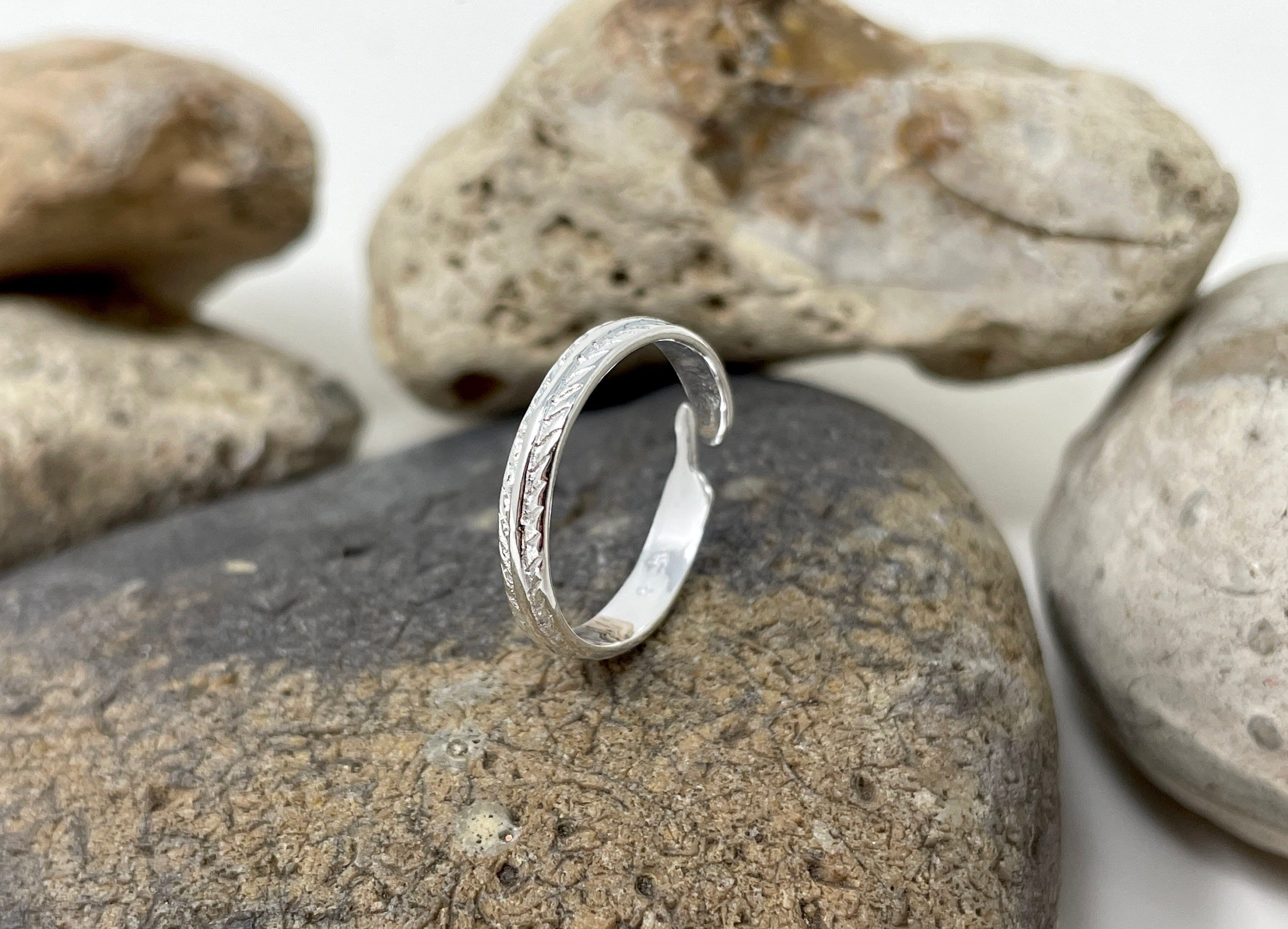 925 Sterling Silver Ring, Feather Ring, Angel Wing Ring