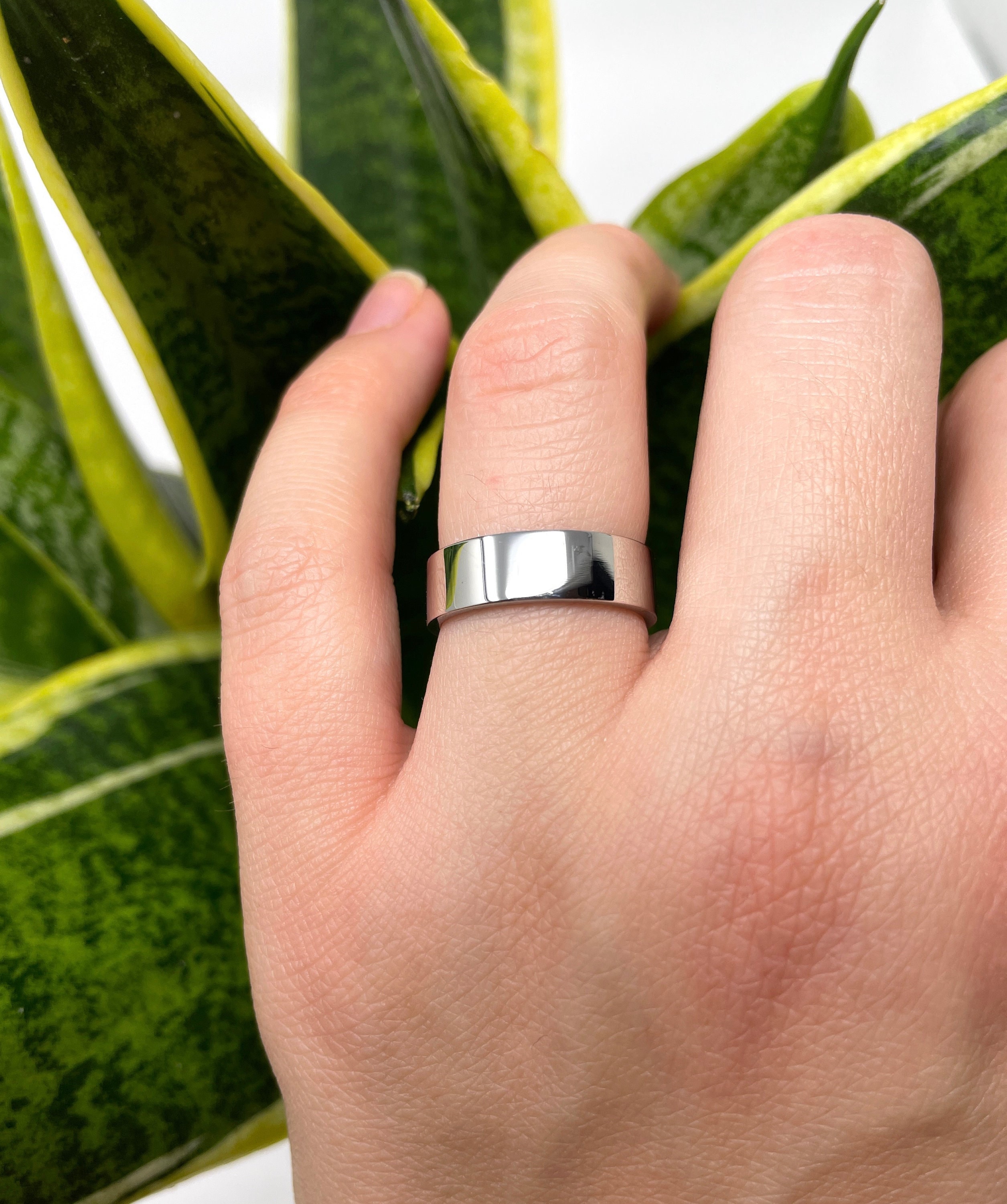 Minimal Ring in Brushed Silver