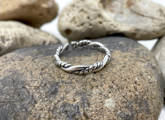 925 Silver Boho Ring, Twist Twisted Ring, Rope Ring, Braided Ring, Dainty  Ring, Sterling Silver Ring, Adjustable Open Ring, Rings for Women - Etsy