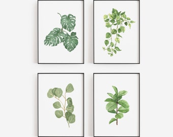 Bathroom Leaf Prints - Etsy