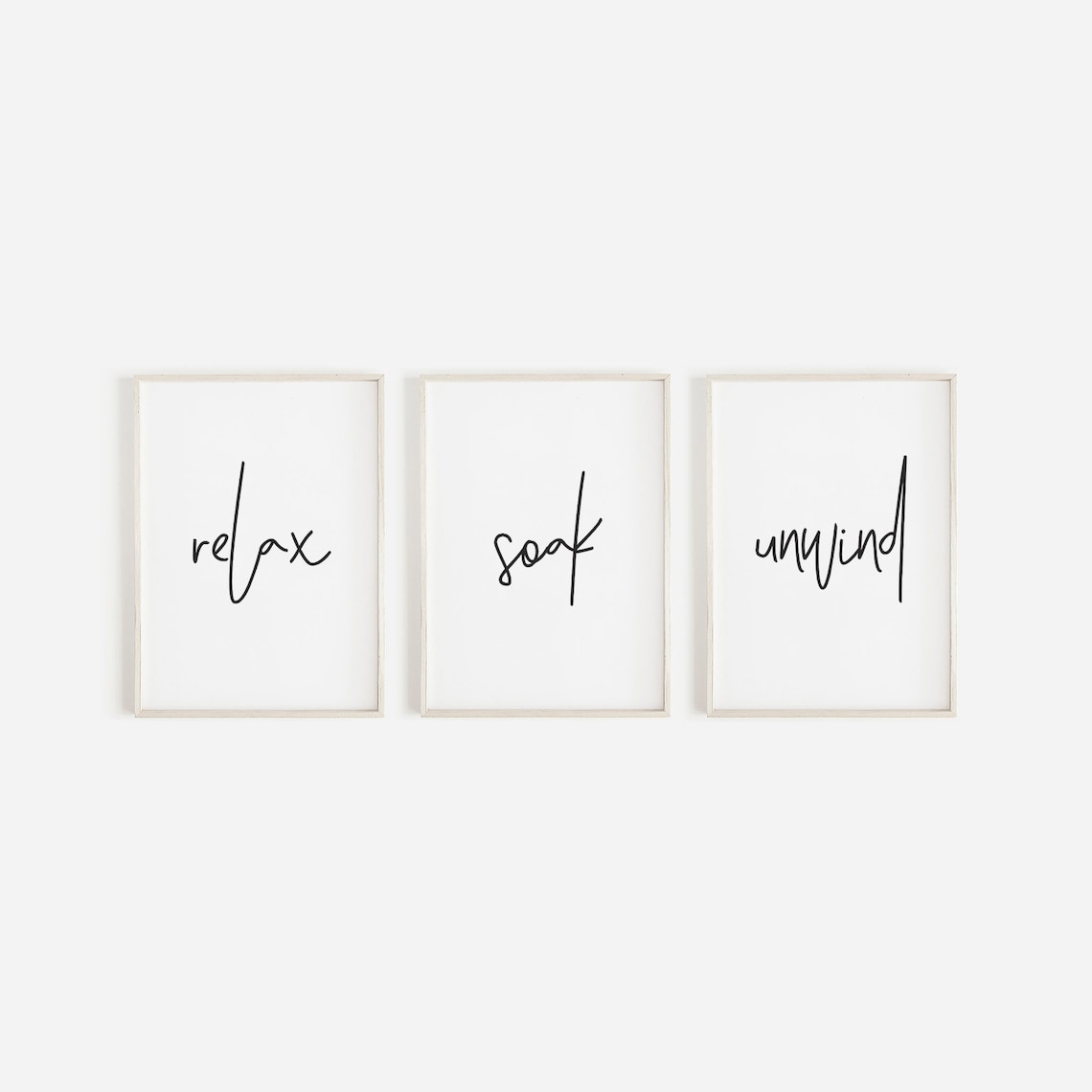 Bathroom Prints Set of 3 Wall Art Home Decor Bathroom Etsy