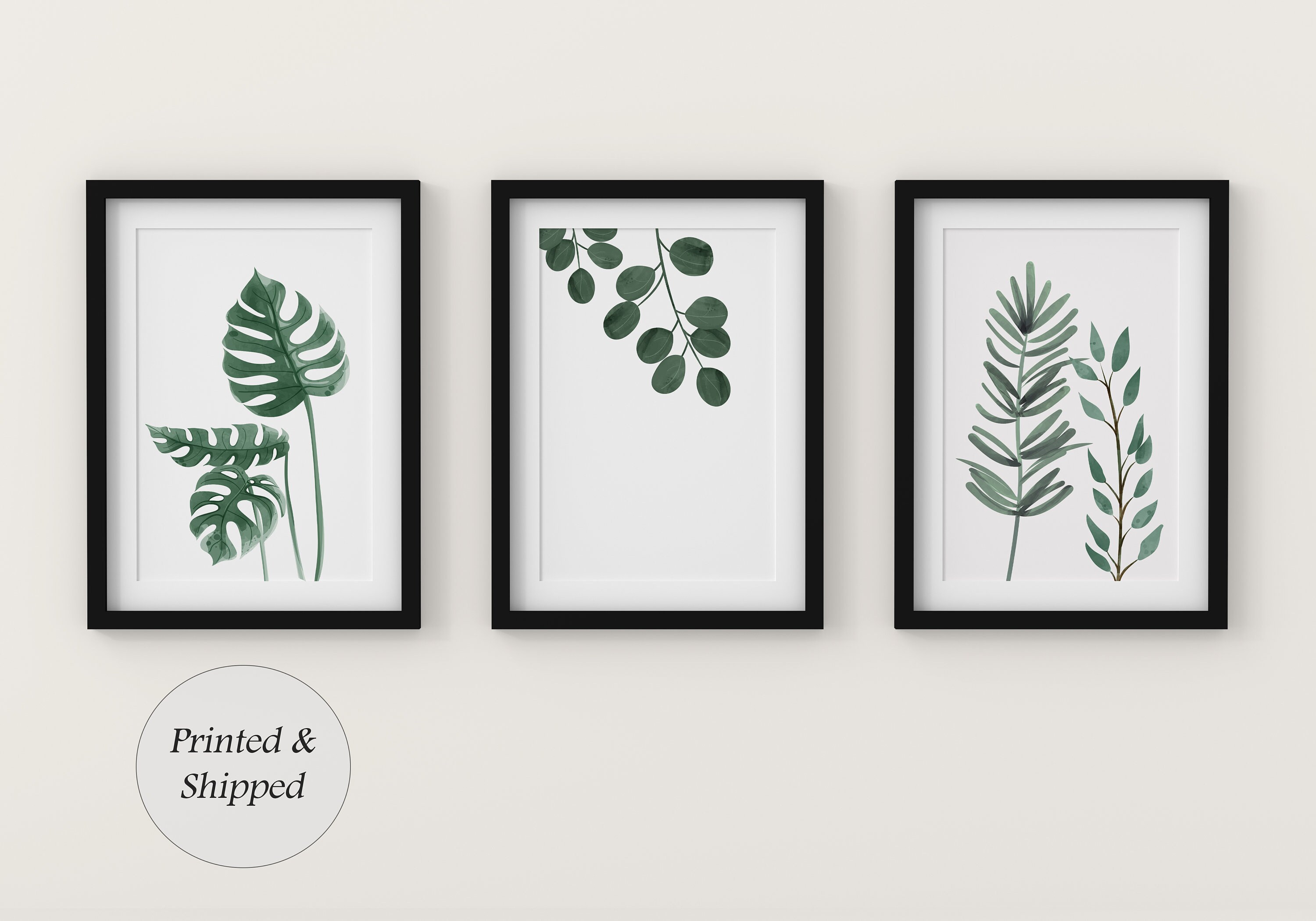 Botanical Prints Set of 3 Prints Wall Art Home Decor Etsy UK