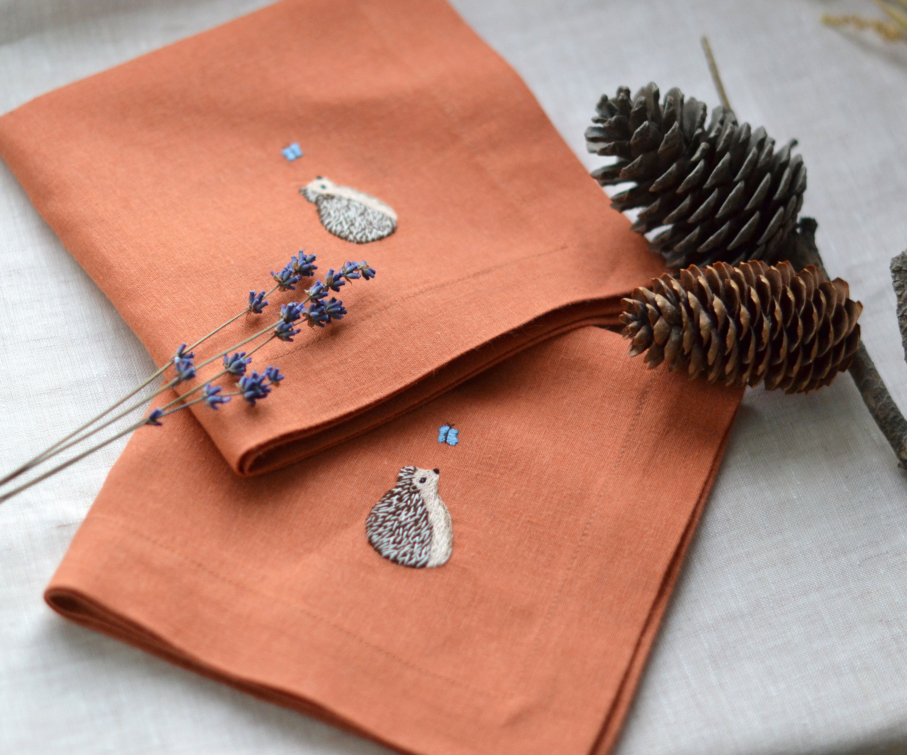 Autumn cloth napkins linen napkins linen dinner napkins Etsy