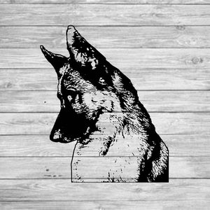 German Shepherd Vector Digital Download