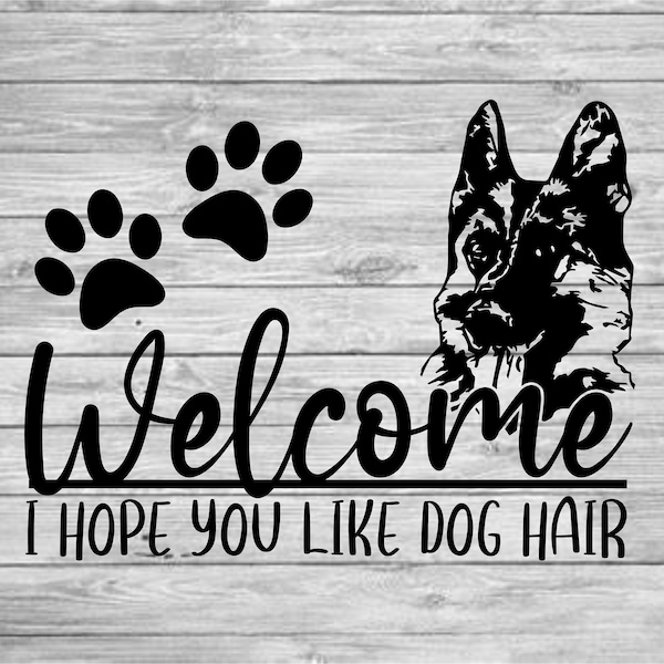 German Shepherd Welcome Digital Download