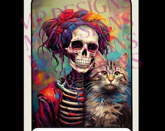 The Cat Lady Tarot Card PNG File
