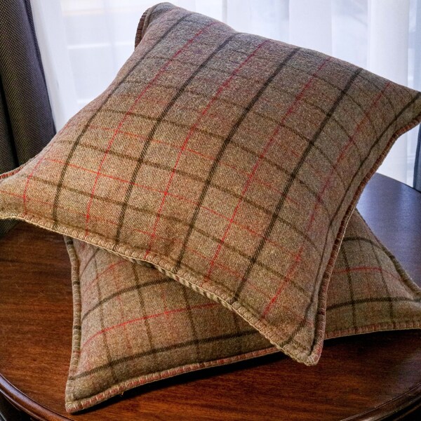 Luxurious Ralph Lauren Home Single (1) Grosvner Plaid Tartan Lambswool Throw Pillow Home Decor Accents