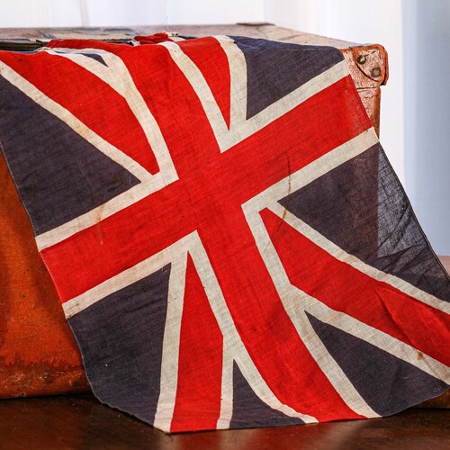 Vibrant Antique England British Union shops Jack Flag Wall Decor