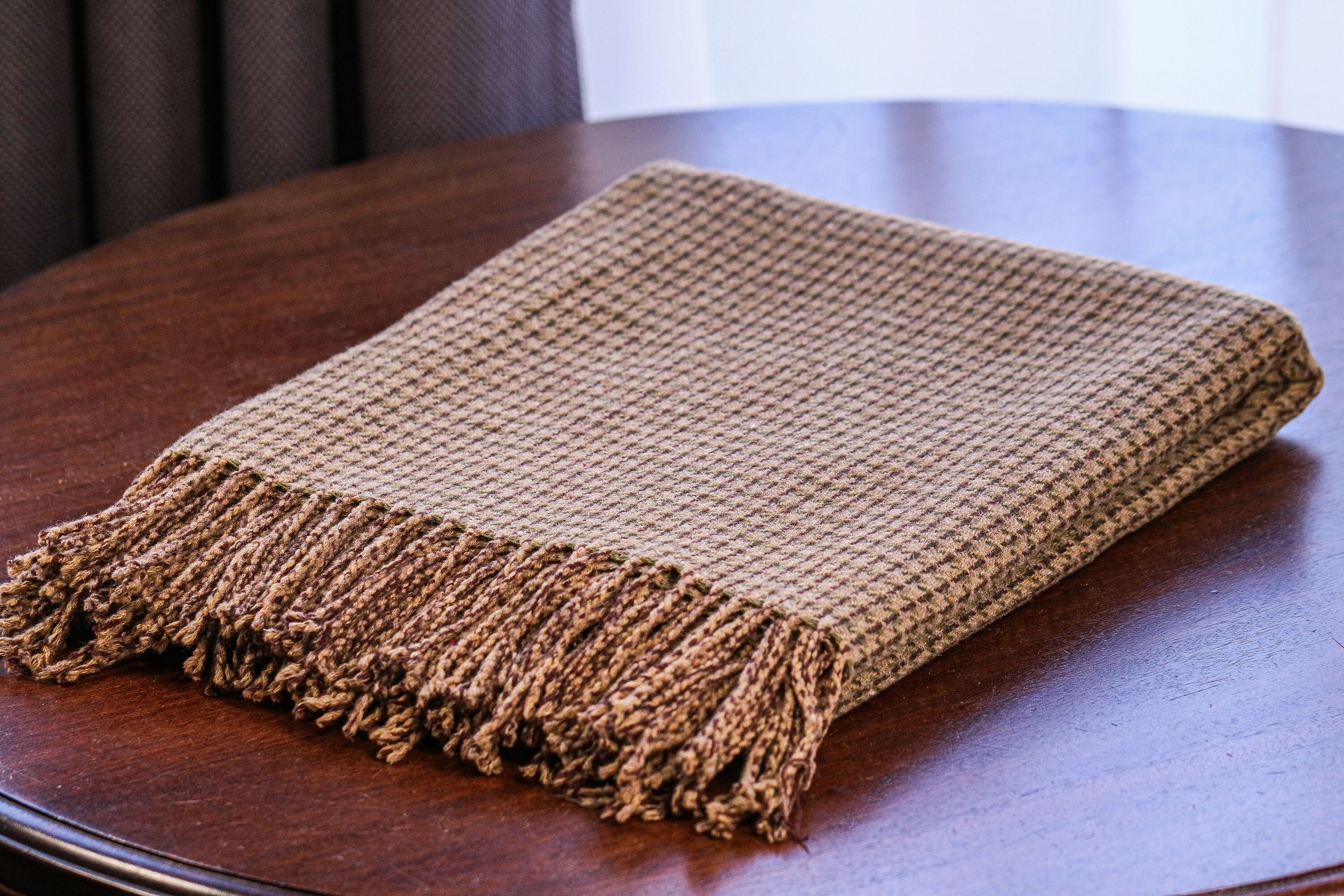 Charming English Tweed Style Ralph Lauren Home Throw Blanket Country