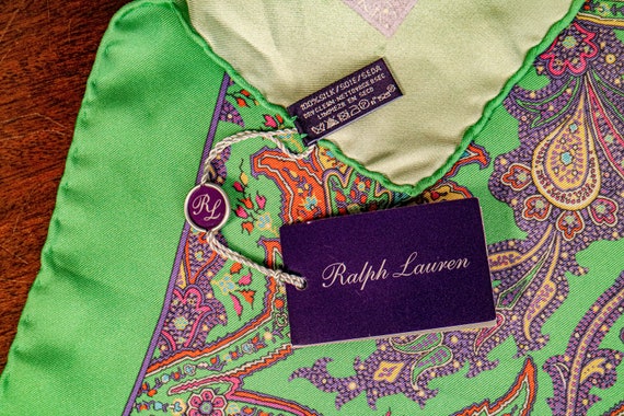 Bold Paisley Flora Vintage Ralph Lauren Purple La… - image 6