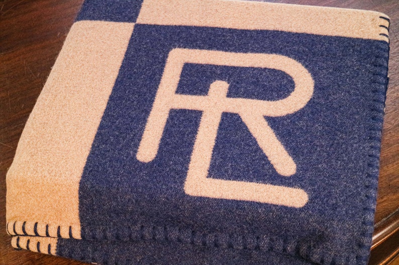 Beautiful Modern New RL Monogram Ralph Lauren Home Northam Wool Luxury