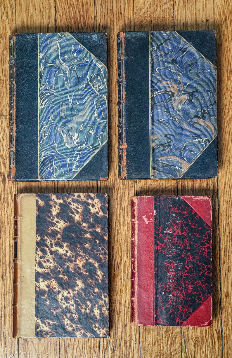 Antique Decorative Book Collection 2 Etsy