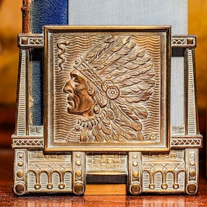 Indian Chief Book End - Etsy Indian Chief Book End - Etsy