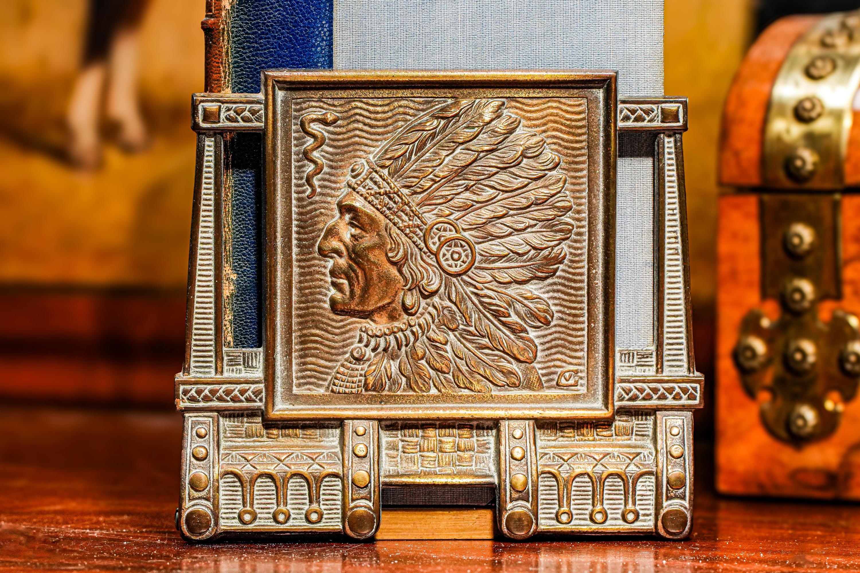 Indian Chief Book End - Etsy