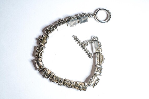 Fantastic Modern Sculptural Rectangular Link Vint… - image 2