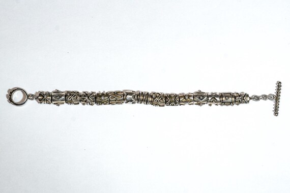 Fantastic Modern Sculptural Rectangular Link Vint… - image 3