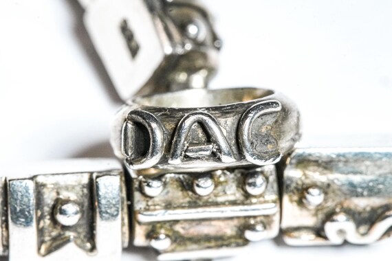 Fantastic Modern Sculptural Rectangular Link Vint… - image 10