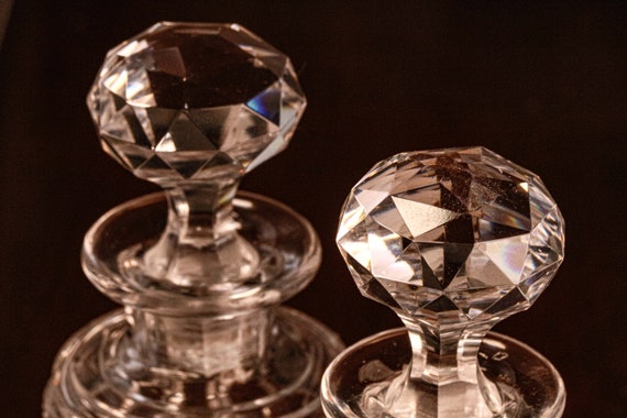 Lovely Pair of Antique Crystal Perfume Bottles or… - image 5