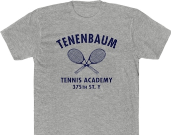 Tenenbaum Tennis Academy T-Shirt - Bella/Canvas Jersey Cotton
