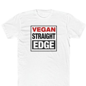 Vegan Straight Edge Street Wear T-Shirt - Bella / Canvas Jersey Baumwolle