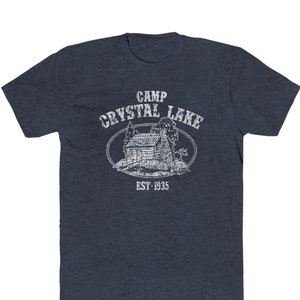 Camp Crystal Lake Vintage Look T-Shirt - Heathered 50/50 Blend