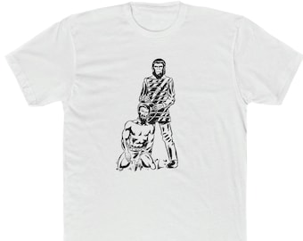 Ape Walking Man Planet T-Shirt - Bella/Canvas Jersey Cotton