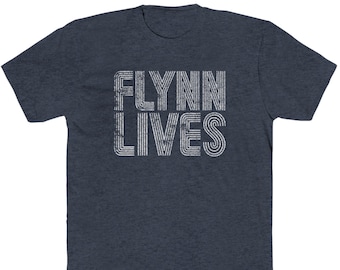 T-shirt « Look vintage » Flynn Lives - Mélange 50/50 chiné
