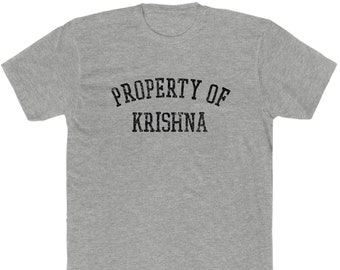 Property of Krishna &quot;Vintage Look&quot; T-Shirt - Heathered 50/50 Blend