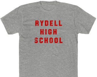 Rydell High School &quot;Vintage Look&quot; T-Shirt - Bella/Canvas Jersey Cotton