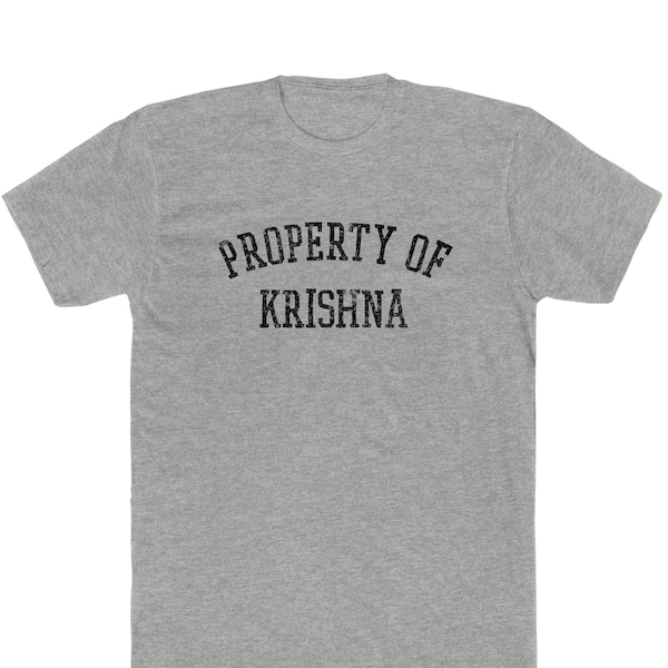 Property of Krishna "Vintage Look" T-Shirt - Heathered 50/50 Blend