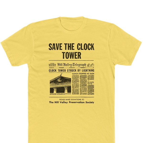 Save The Clock Tower T-Shirt - Bella/Canvas Jersey Cotton