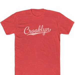 Crooklyn Brooklyn &quot;Vintage Look&quot; Gym T-Shirt - Heathered 50/50 Blend