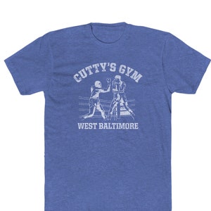 T-shirt &quot;Vintage Look&quot; CUTTY&#39;S GYM - Miscela mélange 50/50