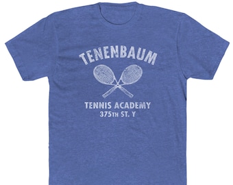 TENENBAUM TENNIS ACADEMY &quot;Vintage Look&quot; T-Shirt - Heathered 50/50 Blend