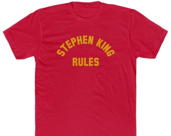 Camiseta Stephen King Rules - Bella/Canvas Jersey Algodão