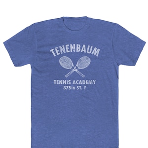 TENENBAUM TENNIS ACADEMY &quot;Vintage Look&quot; T-Shirt - Heathered 50/50 Blend