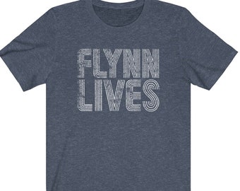 FLYNN LIVES Tron Vintage Arcade Tee Comic Con Game Movie Crew Neck Sweatshirt FLYNN LIVES Tron Vintage Arcade Tee Comic Con Game Movie Crew Neck Sweatshirt